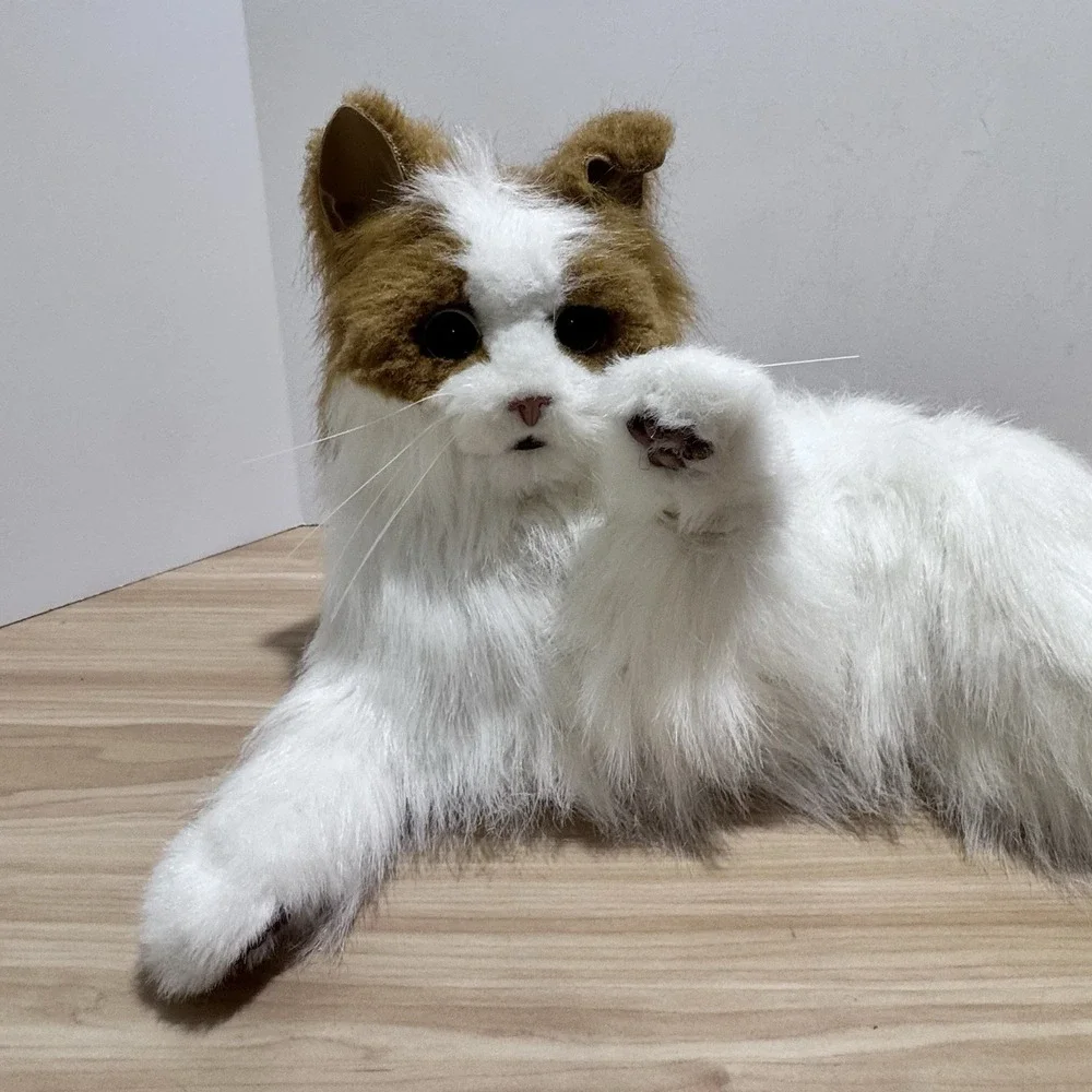 FurReal Friends Orange and White Lulu My Cuddlin Kitty Cat 2008 Tested Works